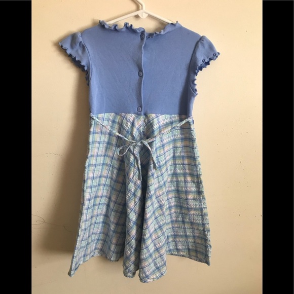 Rare 1980’s Gingham Butterfly appliqué Dress - Picture 8 of 8